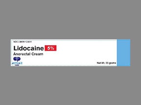 Lidocaine (anorectal)
