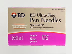 Bd Pen Needle Mini U/f