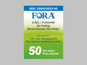 Fora V30a Blood Glucose Test