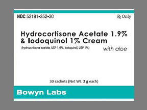 Iodoquinol-hydrocortisone-aloe