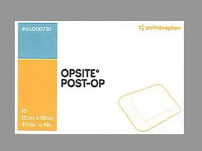 Opsite Post-op 4-3/4"x4"