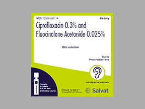 Ciprofloxacin-fluocinolone Pf