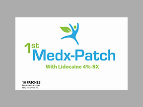 1st Medx-patch/ Lidocaine