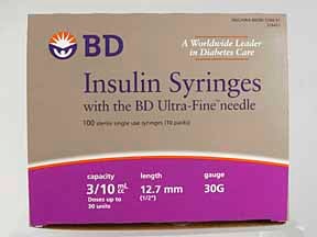 Bd Insulin Syringe U/f