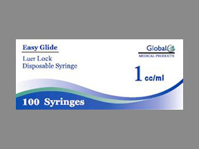 Easy Glide Luer Lock Syringe