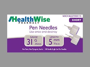 Healthwise Short Pen Needles