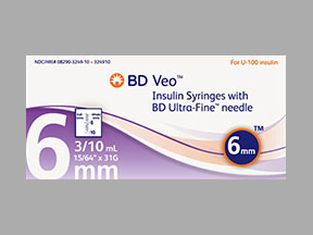 Bd Veo Insulin Syr U/f 1/2unit