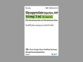 Glycopyrrolate Pf