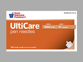 Gnp Ulticare Pen Needles