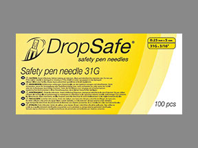 Dropsafe Safety Pen Needles